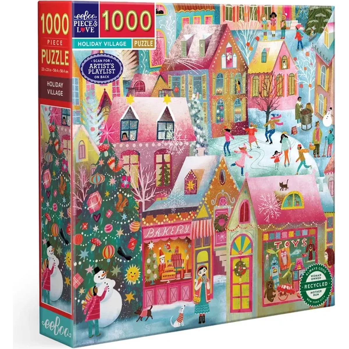 Puzzle Holiday Village - 1000 pièces