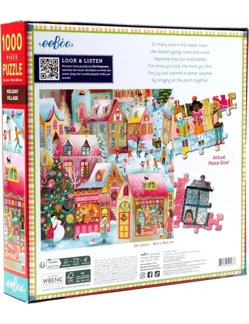 Puzzle Holiday Village - 1000 pièces