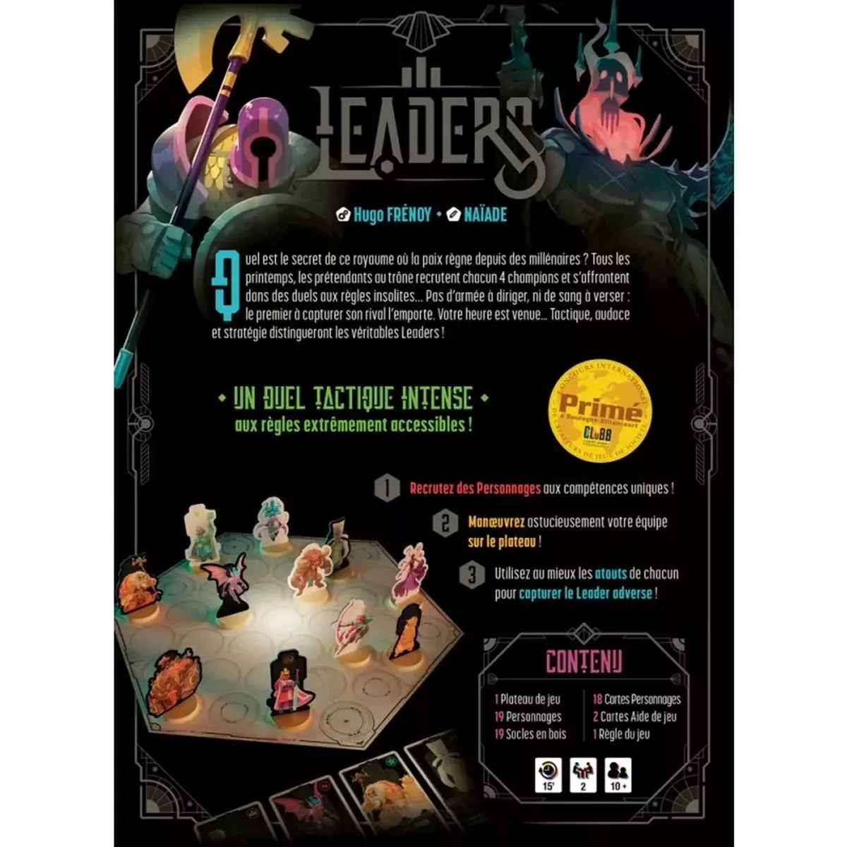 Leaders dos de boite