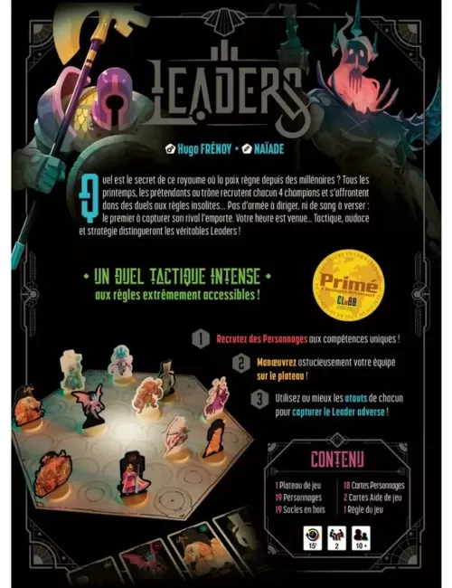 Leaders dos de boite