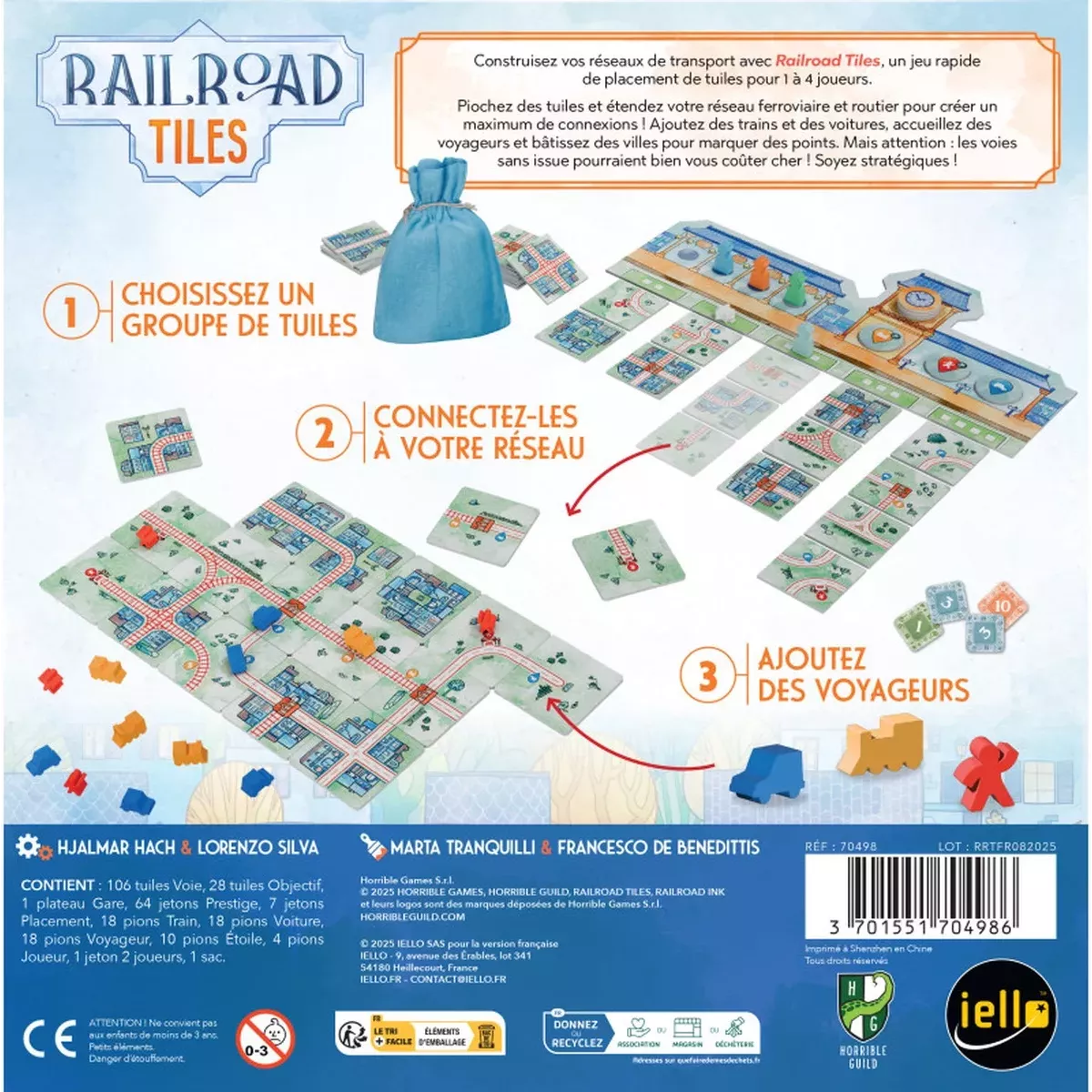 Railroad Tiles - Jeu de société - Iello - Ludum.fr