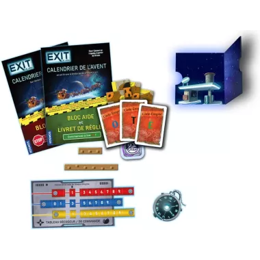 Exit Calendrier de l'Avent : La Course Intergalactique - Jeu de société - Iello - Ludum.fr