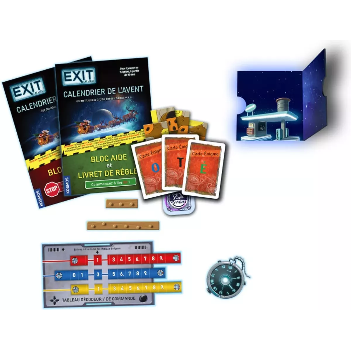 Exit Calendrier de l'Avent : La Course Intergalactique - Jeu de société - Iello - Ludum.fr
