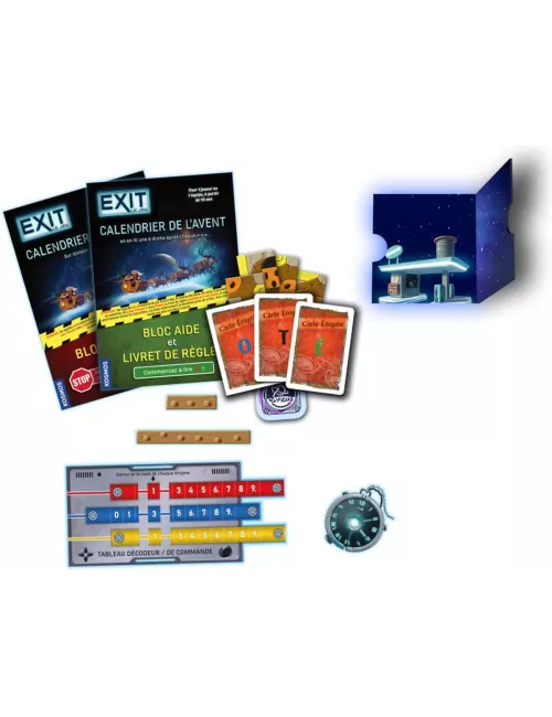 Exit Calendrier de l'Avent : La Course Intergalactique - Jeu de société - Iello - Ludum.fr
