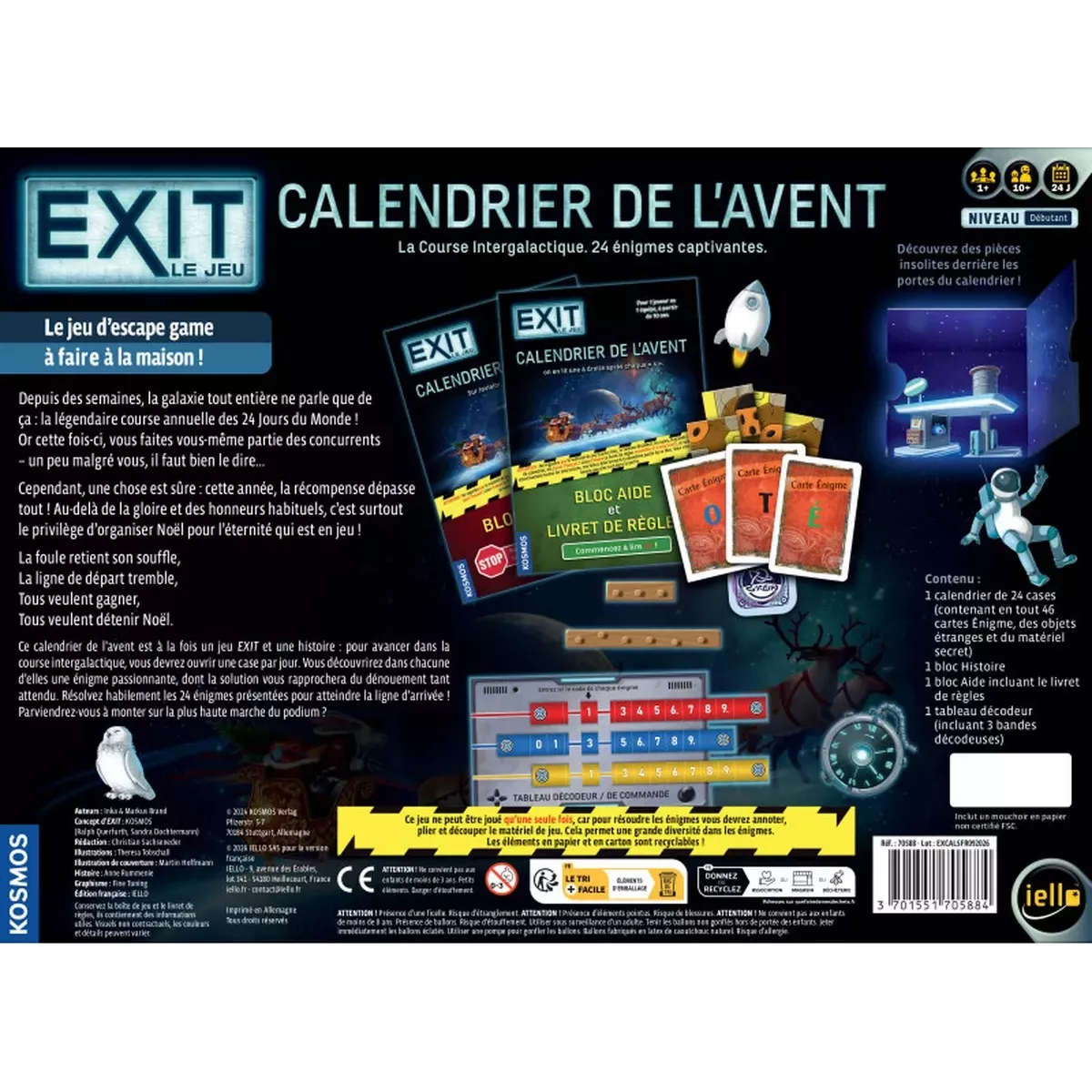 Exit Calendrier de l'Avent : La Course Intergalactique - Jeu de société - Iello - Ludum.fr