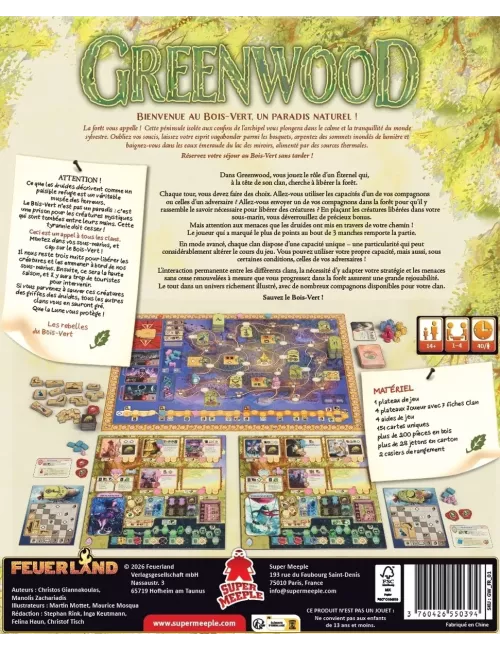 Greenwood dos de boite