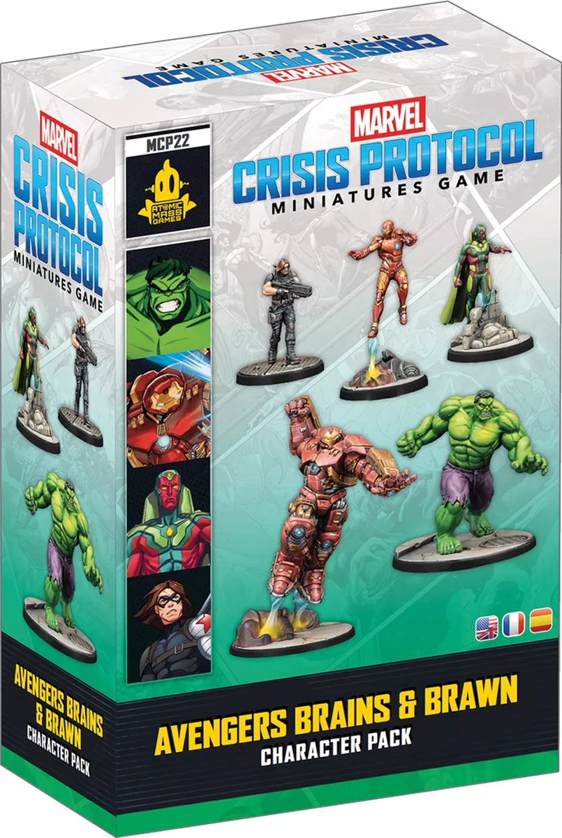 Boite de Marvel Crisis Protocol : Avengers Brains & Brawn - Character Pack