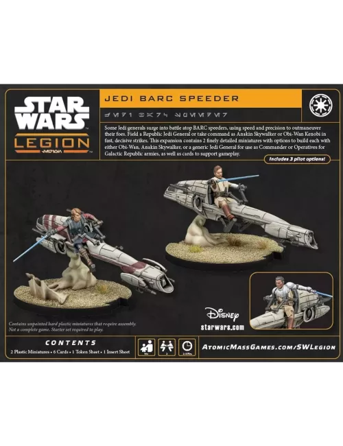Star Wars : Légion - Jedi Barc Speeder - Extension Commandant / Agent 