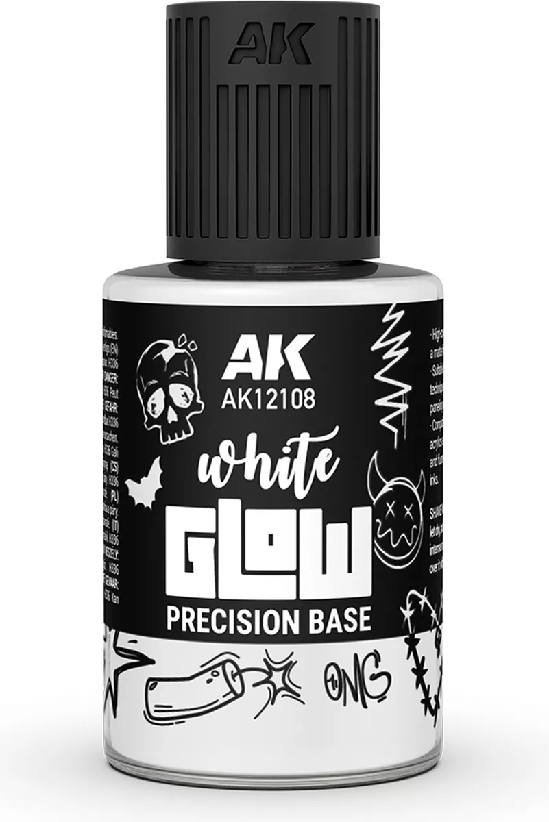 Boite de Glow Precision Fluor 30ml AK Interactive - 7 couleurs disponibles