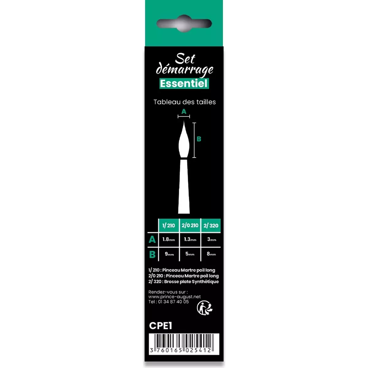 Pinceaux : Set Essentiel Démarrage - CPE1 