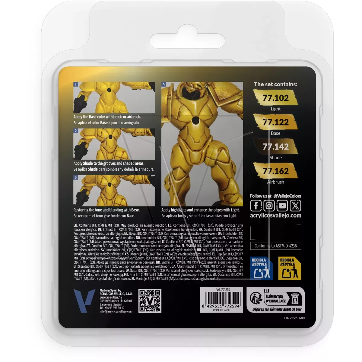True Metallic Metal Set Jaune radiant - Peinture 