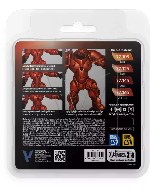 True Metallic Metal Set Rouge forgé - Peinture 