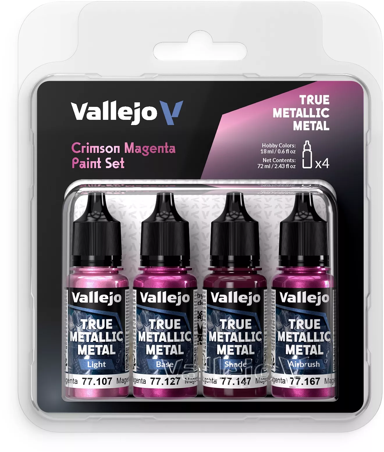 Boite de True Metallic Metal Set Magenta cramoisi - Peinture