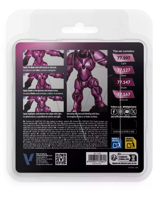 True Metallic Metal Set Magenta cramoisi - Peinture 