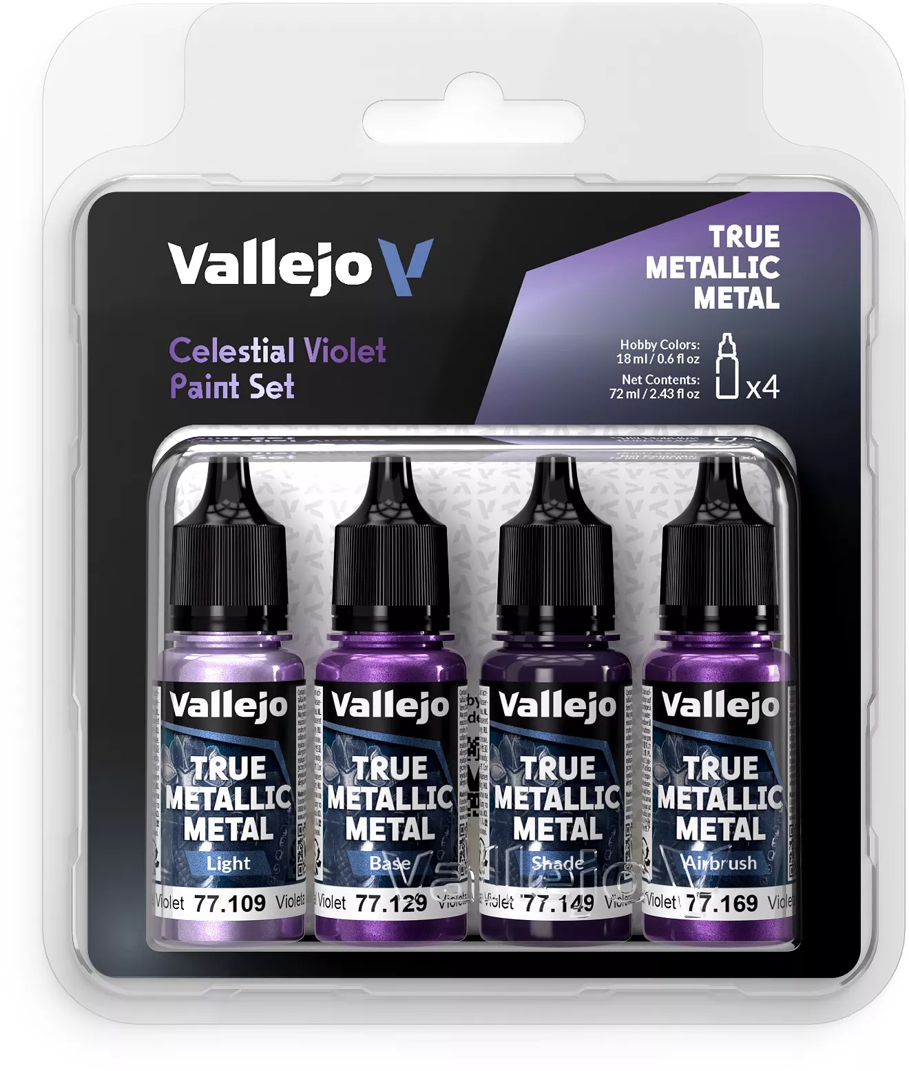 Boite de True Metallic Metal Set Violet céleste - Peinture
