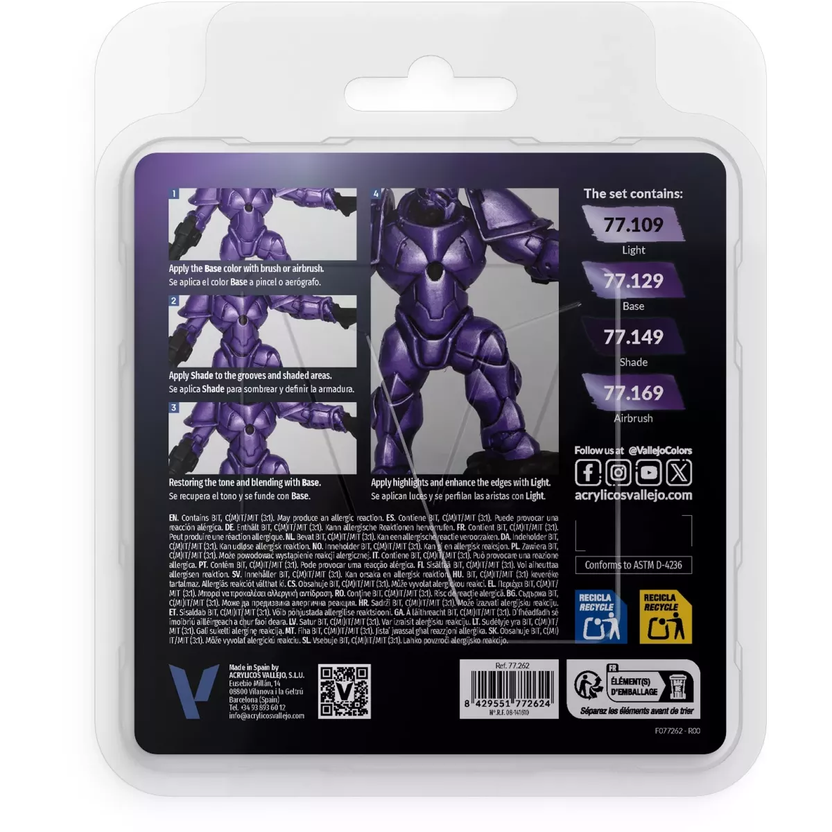 True Metallic Metal Set Violet céleste - Peinture 