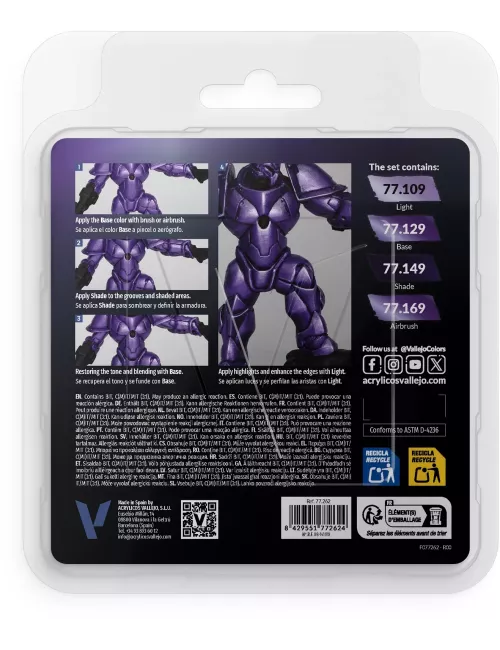 True Metallic Metal Set Violet céleste - Peinture 