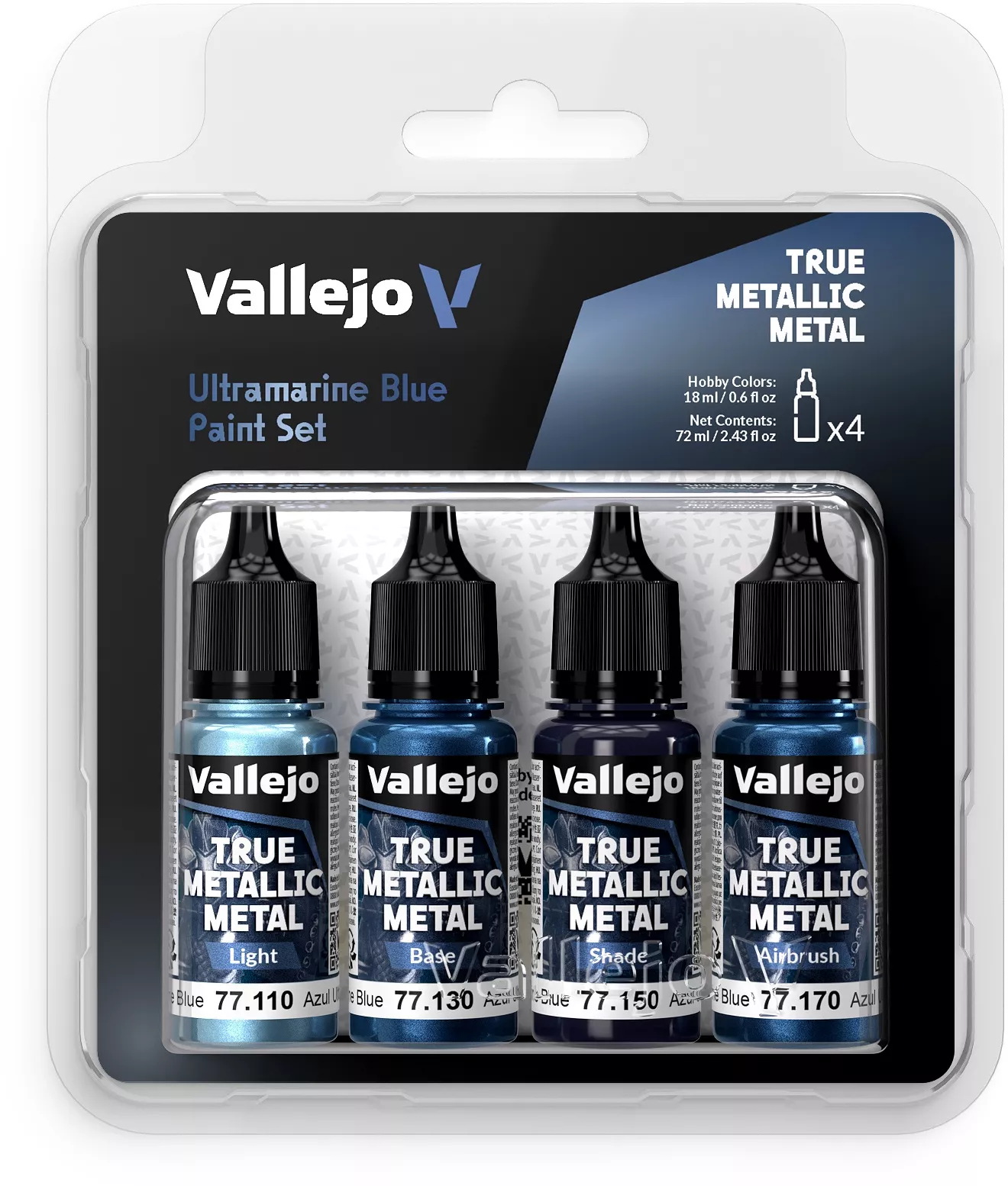 Boite de True Metallic Metal Set Bleu outremer - Peinture