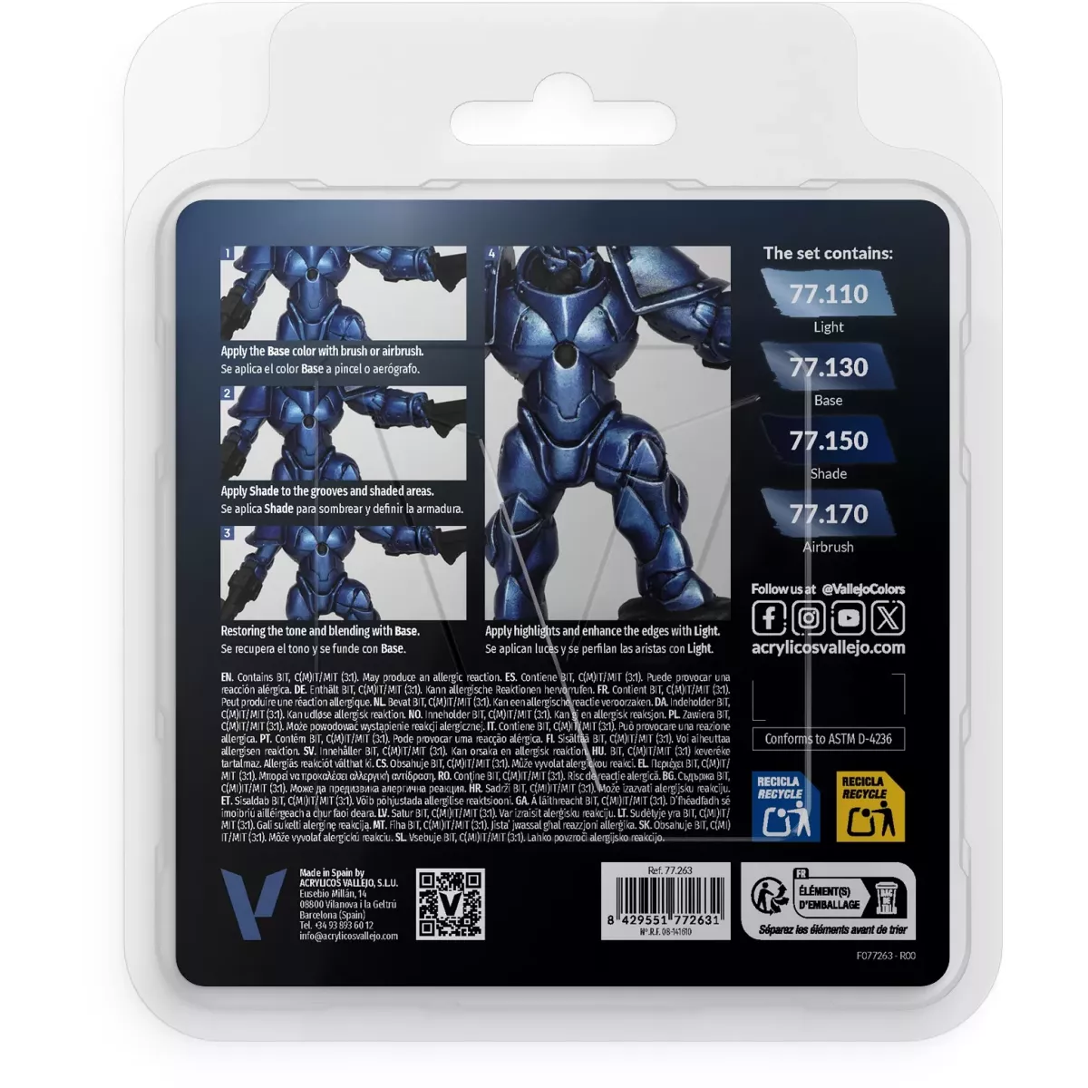 True Metallic Metal Set Bleu outremer - Peinture 
