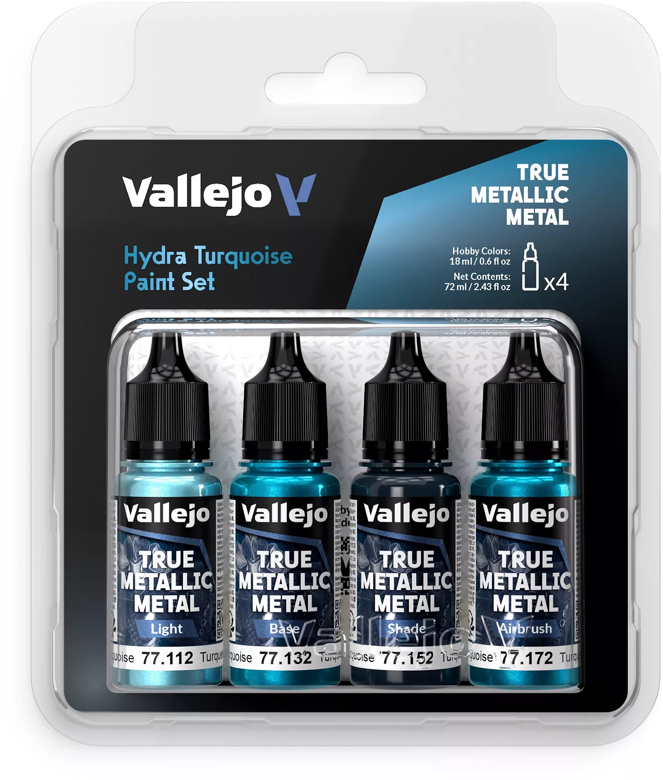Boite de True Metallic Metal Set Hydre turquoise - Peinture
