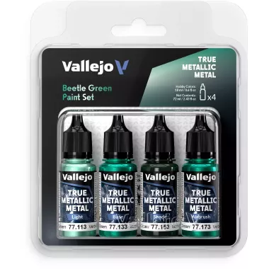True Metallic Metal Set Vert scarabée - Peinture 