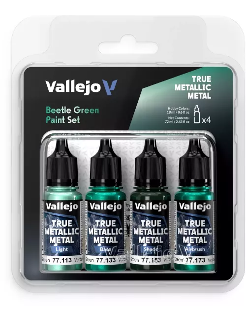 True Metallic Metal Set Vert scarabée - Peinture 