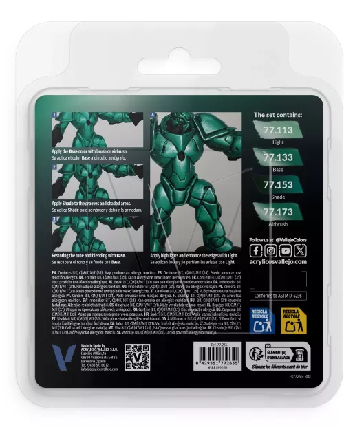 True Metallic Metal Set Vert scarabée - Peinture 