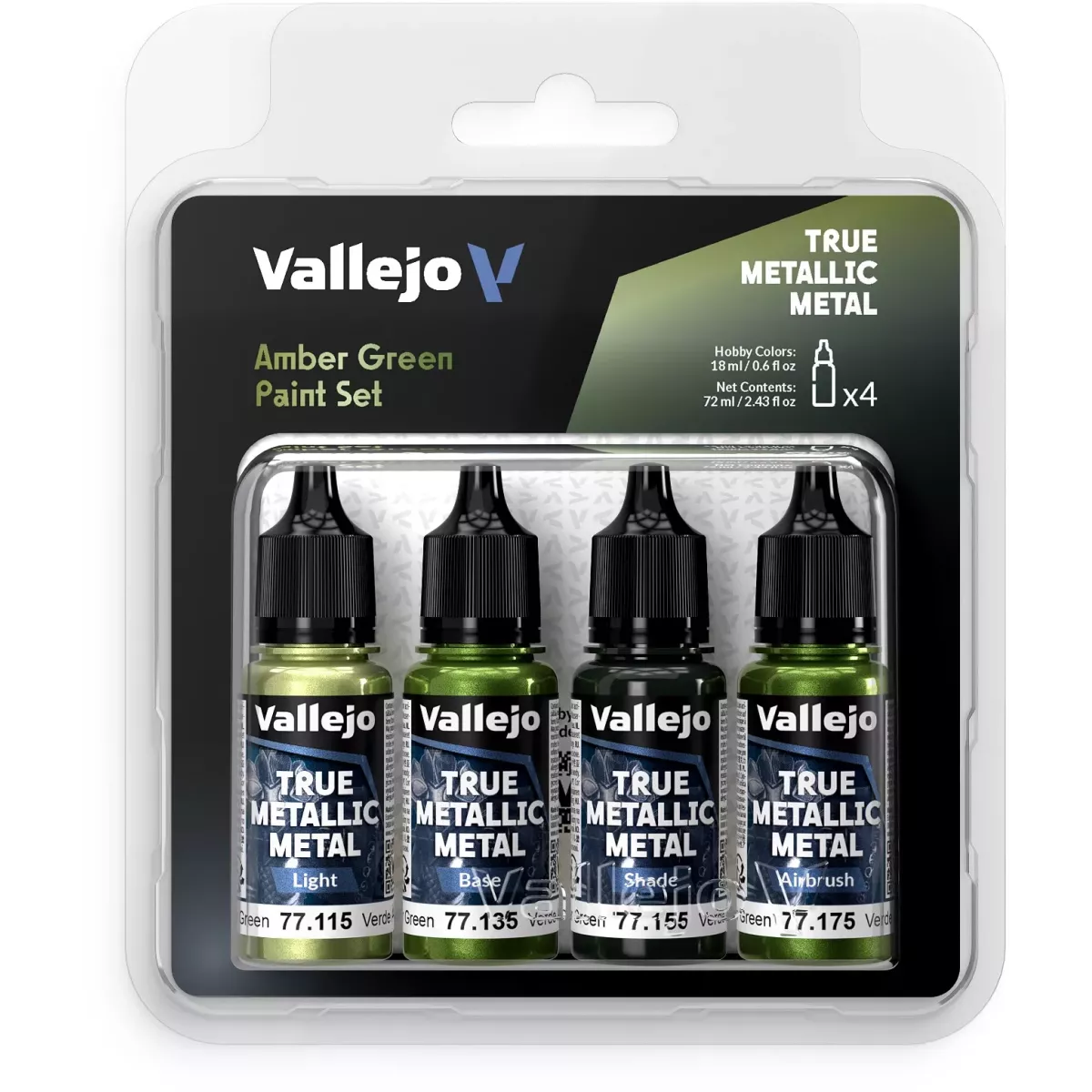 True Metallic Metal Set Vert ambré - Peinture 