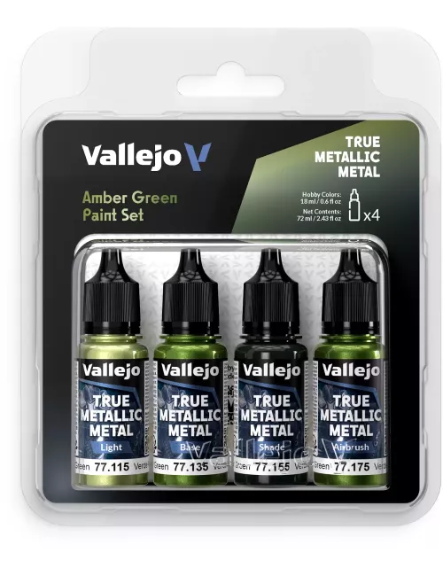 True Metallic Metal Set Vert ambré - Peinture 