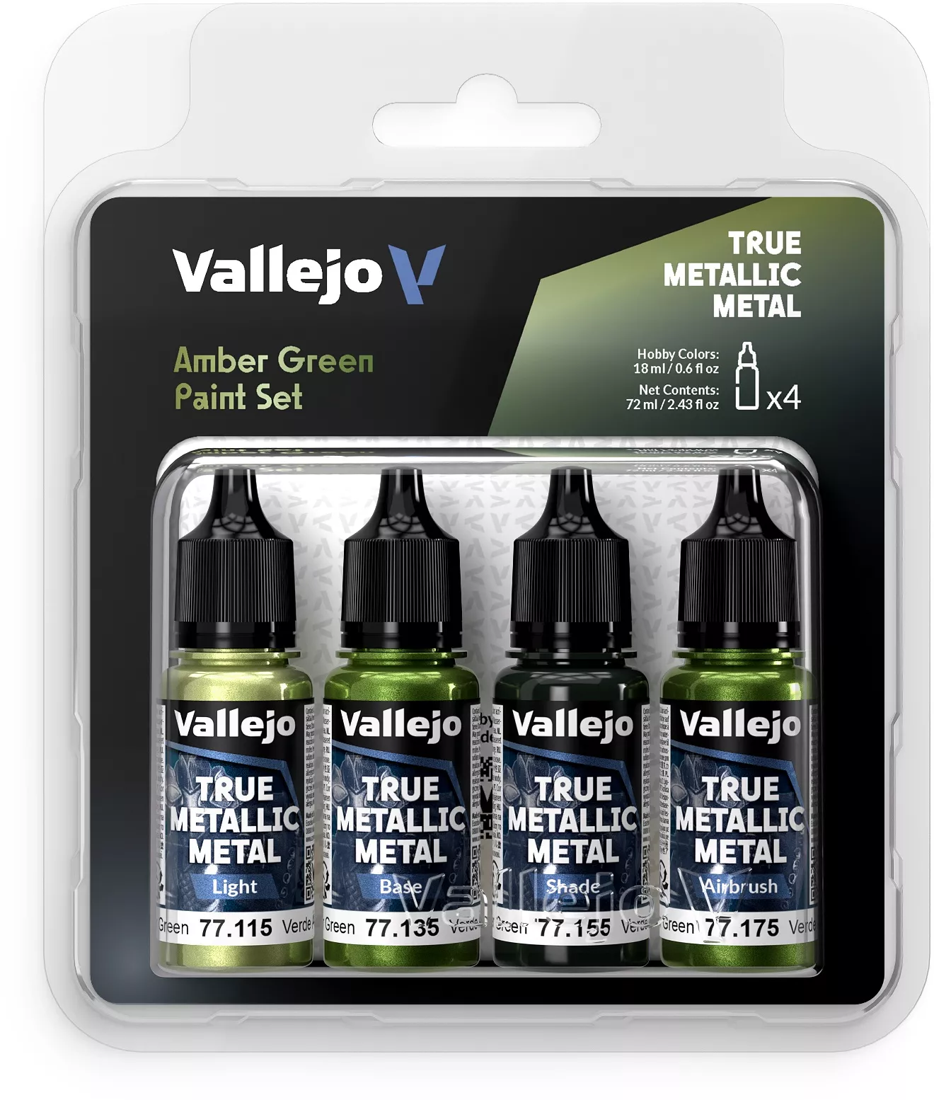 Boite de True Metallic Metal Set Vert ambré - Peinture