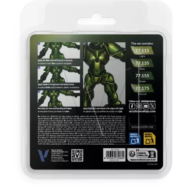 True Metallic Metal Set Vert ambré - Peinture 