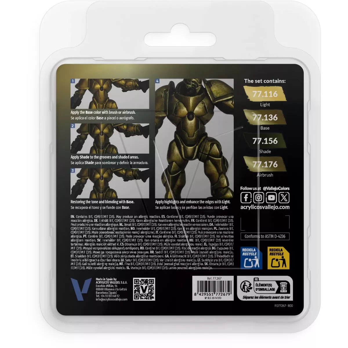 True Metallic Metal Set Or vert - Peinture 