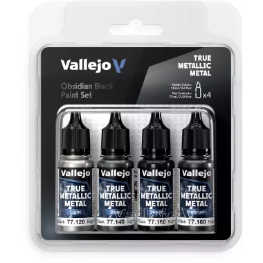 True Metallic Metal Set Noir obsidienne - Peinture 