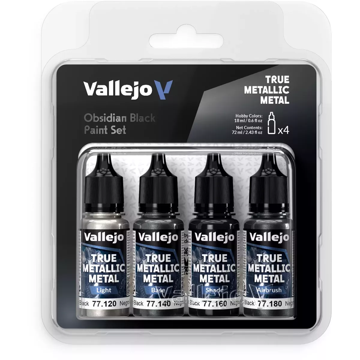 True Metallic Metal Set Noir obsidienne - Peinture 