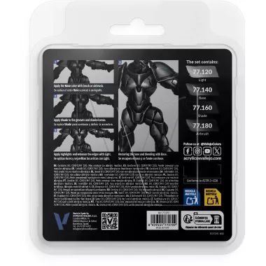 True Metallic Metal Set Noir obsidienne - Peinture 