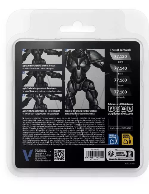 True Metallic Metal Set Noir obsidienne - Peinture 