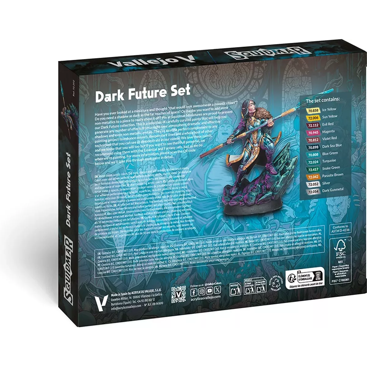 Game Color : Squidmar - Dark Paint set - Peinture 