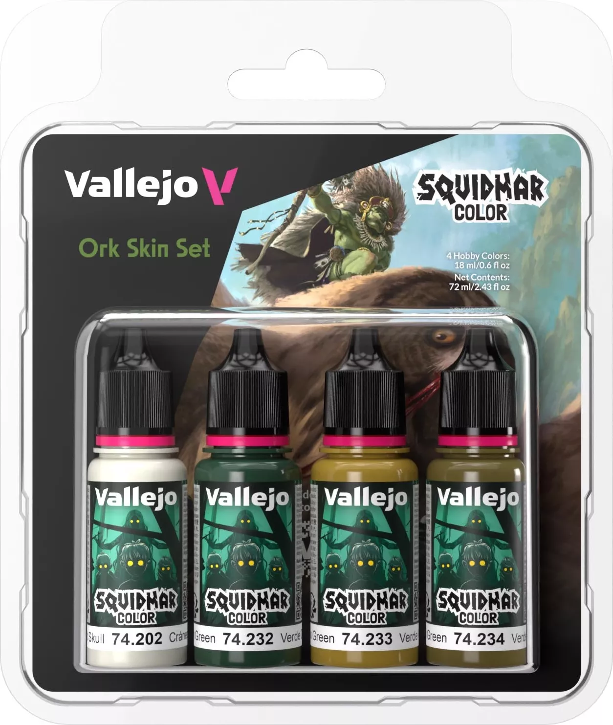 Boite de Squidmar Color Set Ork Skin - Peinture
