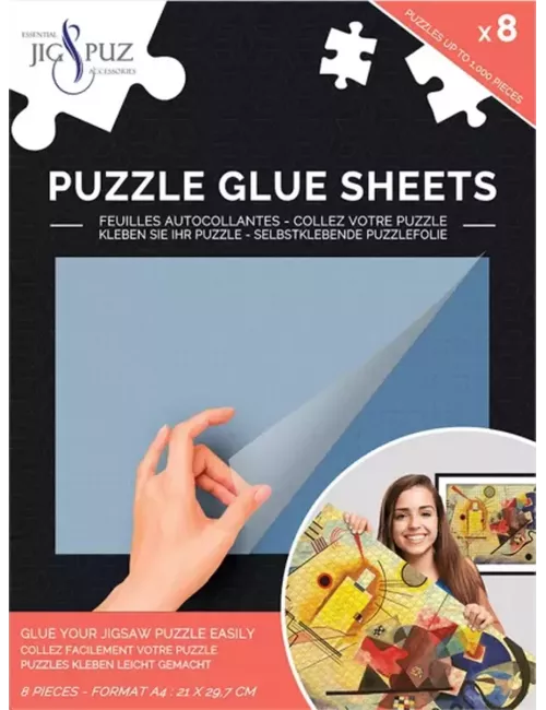 8 Feuilles Adhésives pour Puzzle 1000 Pièces - Accessoire pour puzzles
