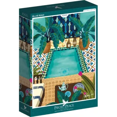 Puzzle Riad Bleu - 1000 Pièces