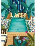 Puzzle Riad Bleu - 1000 Pièces