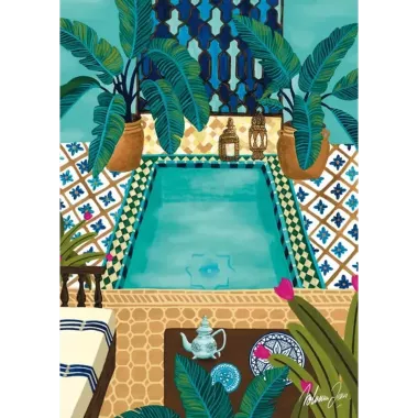 Puzzle Riad Bleu - 1000 Pièces