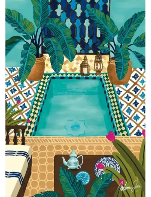 Puzzle Riad Bleu - 1000 Pièces