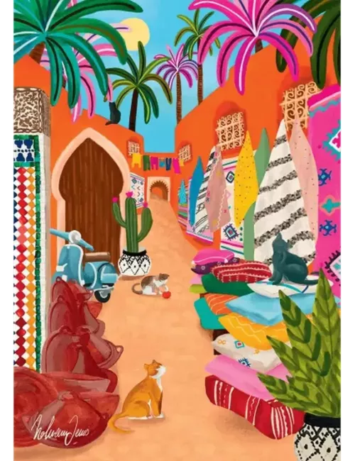 Puzzle Souk De Marrakech - 1000 Pièces