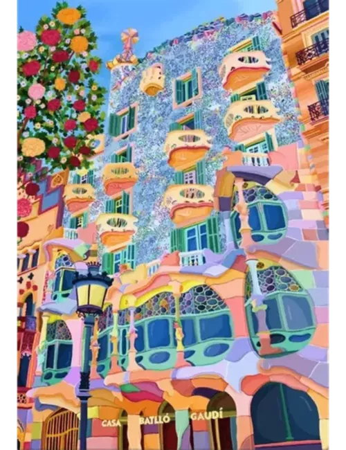 Puzzle Magnifique Barcelone - 1000 Pièces