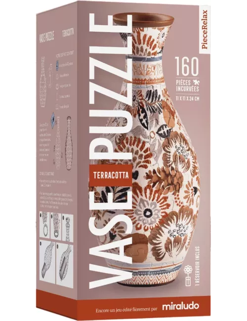 Vase Puzzle : Jardin Terracotta - 160 Pièces