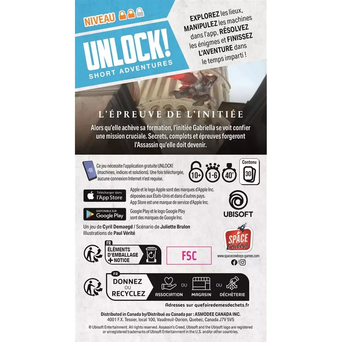 Unlock ! Short Adventure 15 : Assassin's Creed