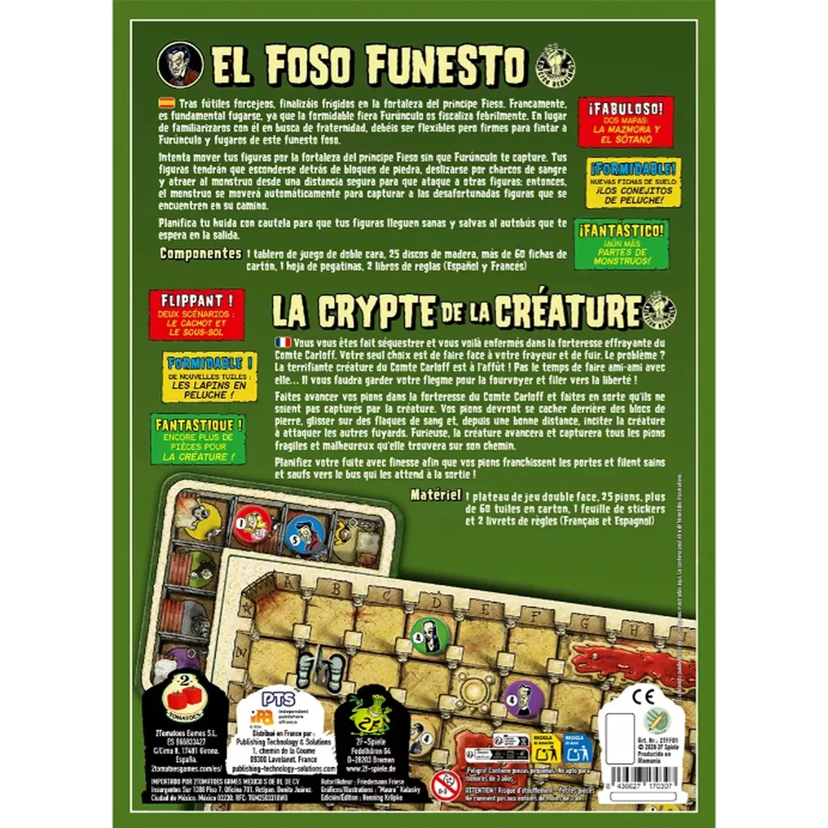 La Crypte de la Créature - Version Réanimée - Jeu de société - 2F-Spiele - Ludum.fr