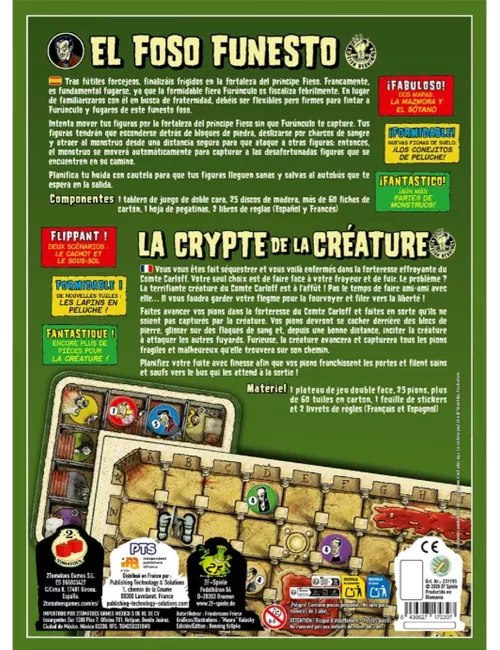 La Crypte de la Créature - Version Réanimée - Jeu de société - 2F-Spiele - Ludum.fr