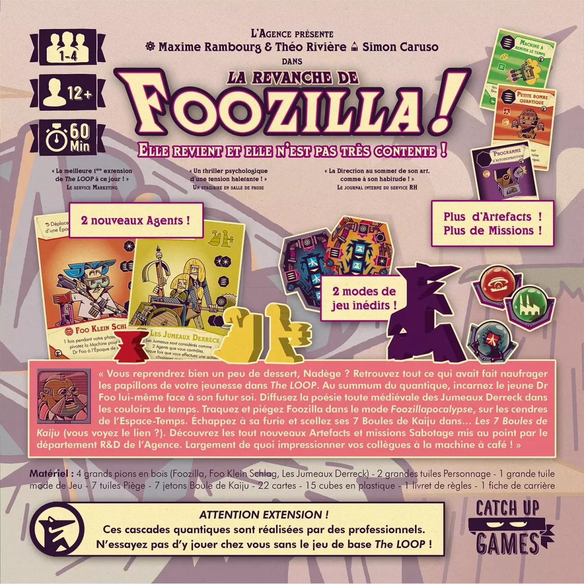 The Loop : La revanche de Foozilla - Extension dos boîte